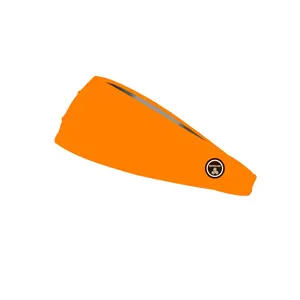 RAVEbandz The Pro - Wide Stretch Headband (Solid Orange)