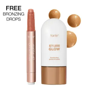 tarte maracuja juicy shimmer plump and bronzing drops