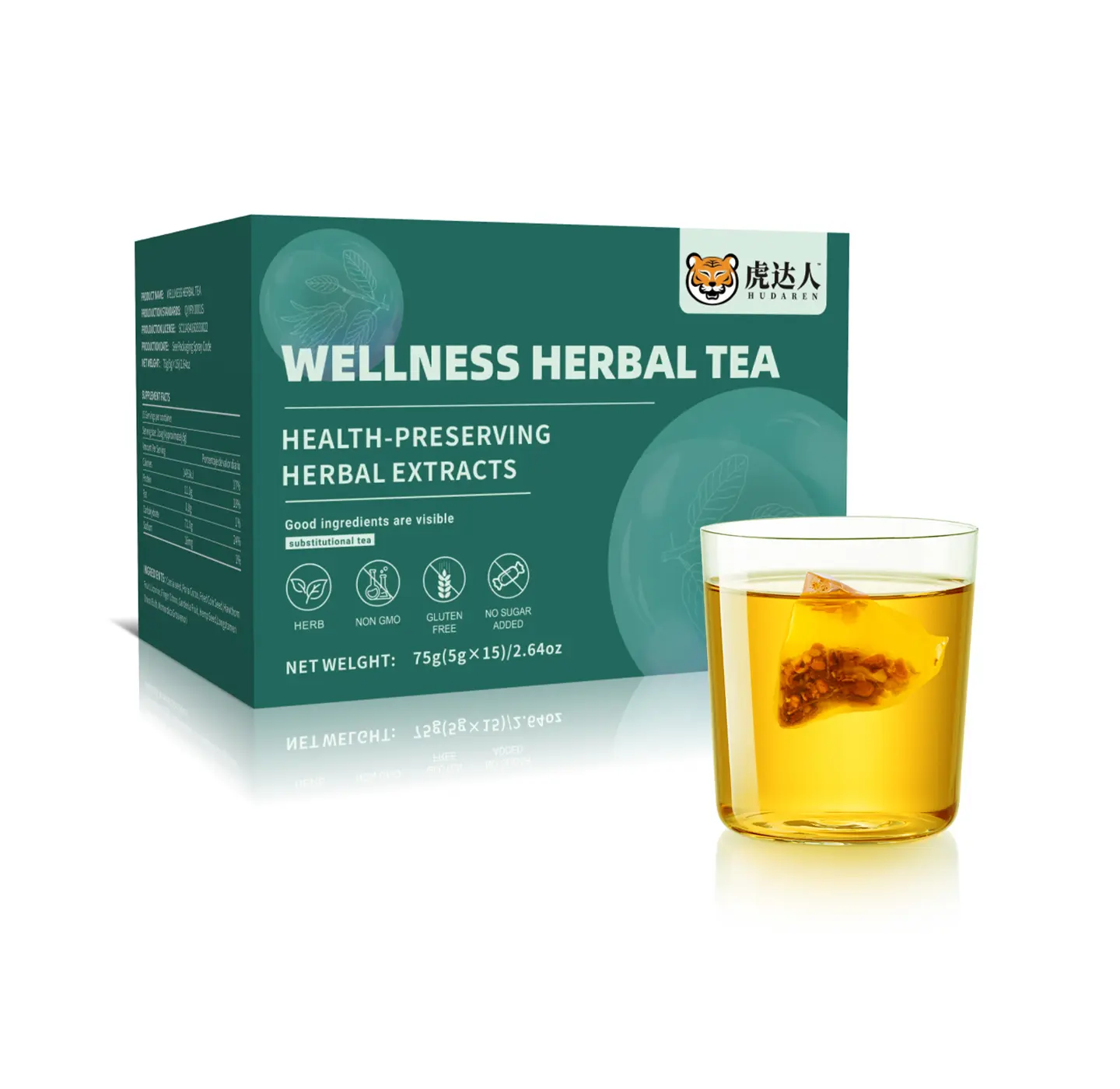 0 sugar, 0 calories, sucrose flavor，100% 10 Natural Ingredients, Eco-conscious Tea Bags,Ginseng,Elderberry, Dandelion Wolfberry ,yerba tea.Natural Herbal endocrine disruptors Beverage products Herbal Kidney Detox Tea Blend, Men and Women Health.