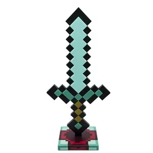 Diamond Sword Night Light Ornament Color Changing Game Accessory Table Lamp Christmas Gift for Enthusiasts Unique Decorative Model
