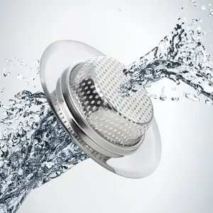 Bath Washroom Basin Sink Mesh Strainer Drain Drainer Waste Disposal Filter Stopper