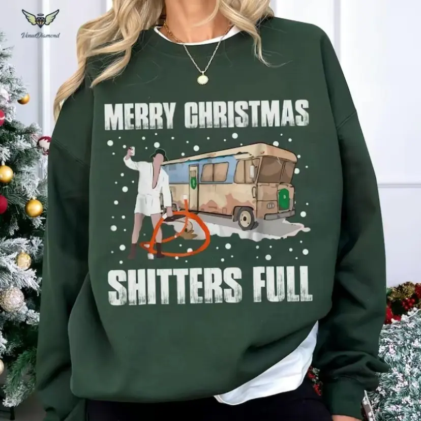 National Lampoon Christmas Vacation Shirt, Shitter Full Clark Griswold Sweater, Xmas Vacation Movie 1983 T-shirt, Funny Christmas Gift