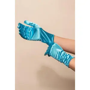 Sadie Wrist Length Satin Gloves