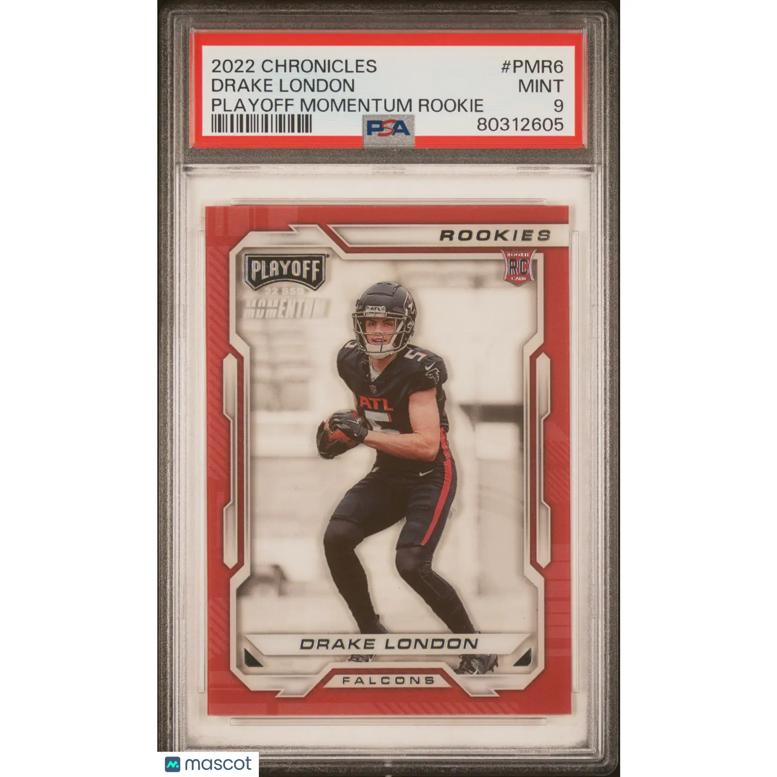 Drake London PSA 2022 Panini Chronicles Playoff Momentum Rookies #PMR6 9