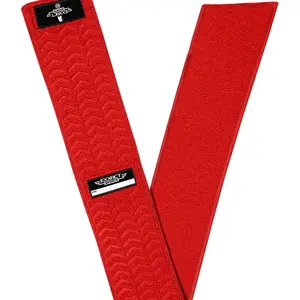 Exxact Sports Streamer Towel Football with Hook & Loop Fastener, Ultra Light Quarterback QB Red Football Towel to Clean Hands, Visor, Gloves - Highly Absorbent, Quick-Dry (Red)