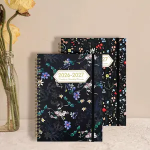 26-27 Year Mid Coil A5 Weekly Planner Notebook, Creative Trendy Paper, Durable and Sturdy, Suitable for Various Groups, Office Use