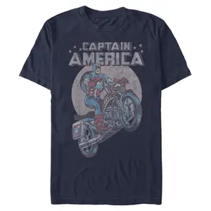 Men's Marvel Captain America America's Motorcycle T-Shirt