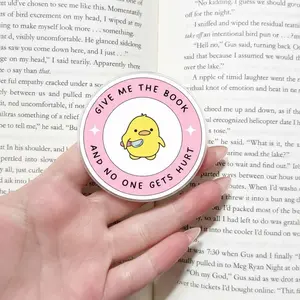 Give Me the Book Duck Magsafe Phone Grip - Magnetic Pop Socket & Kickstand - Gift for Book Lover