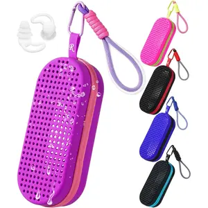 Swim Goggle Case For Swimming Goggles, Protective Cases for Goggles with Clip