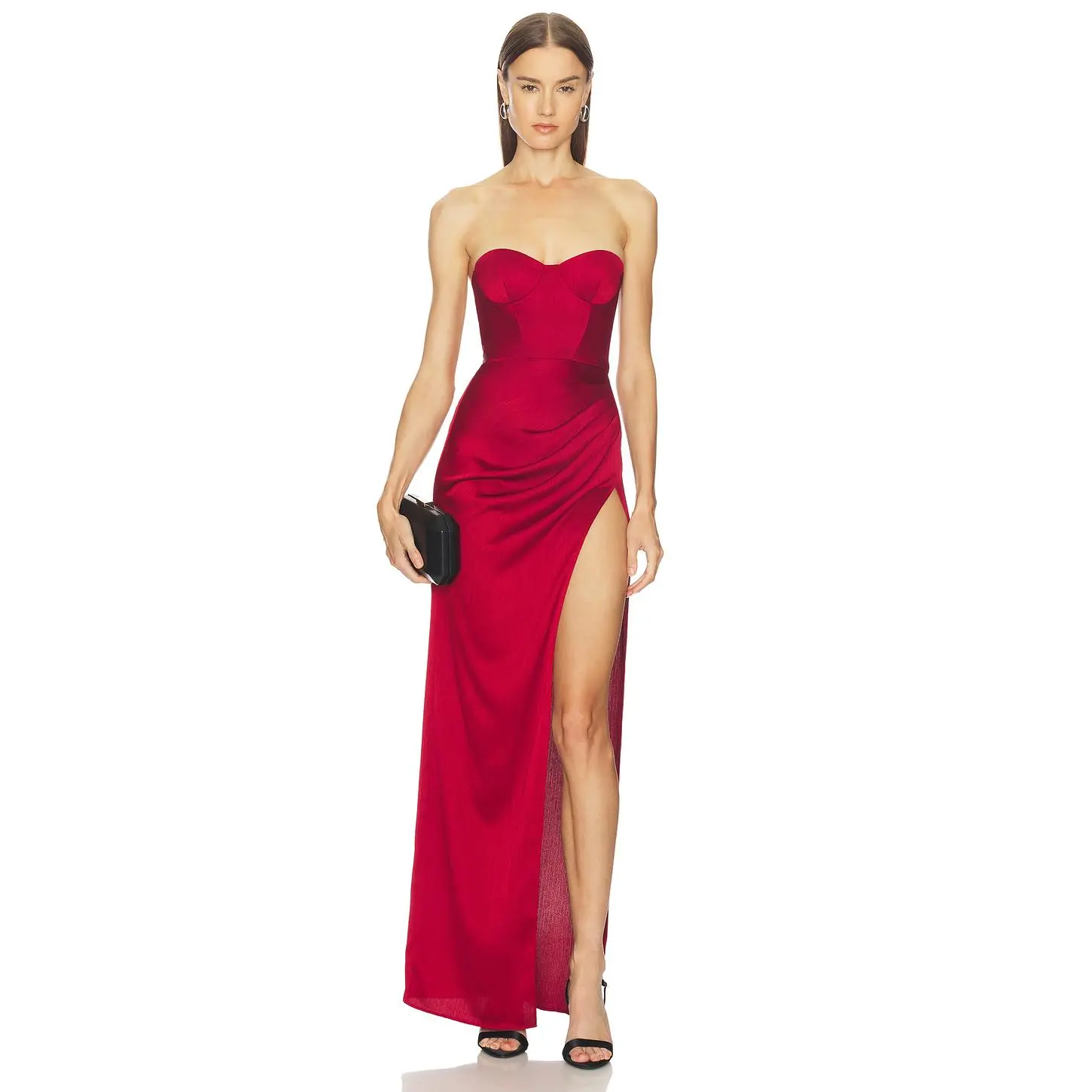 Michael Costello x REVOLVE Batida Gown in Deep Red