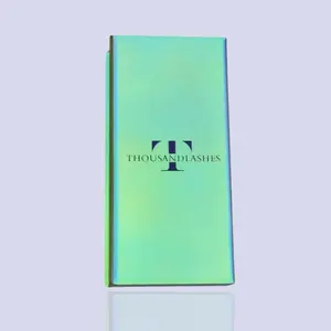 Lash Tile with Cover Stylish Iridescent Tray for Lash Organization