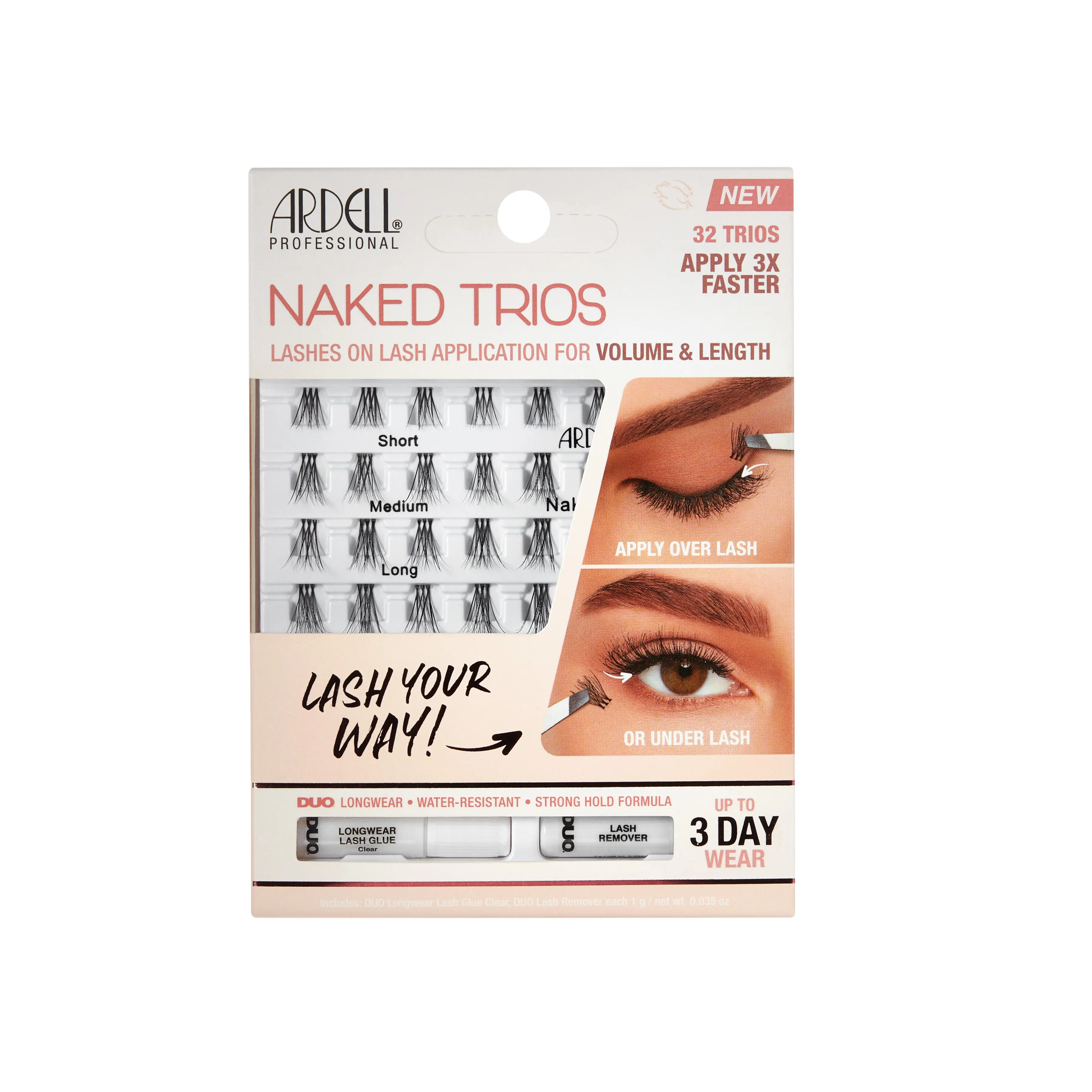 Ardell Naked Lashes trio Kit Eyelashes Makeup Cosmetic Lash Extensions Ardell Naked Lashes trio Kit Eyelashes Makeup Cosmetic Lash Extensions