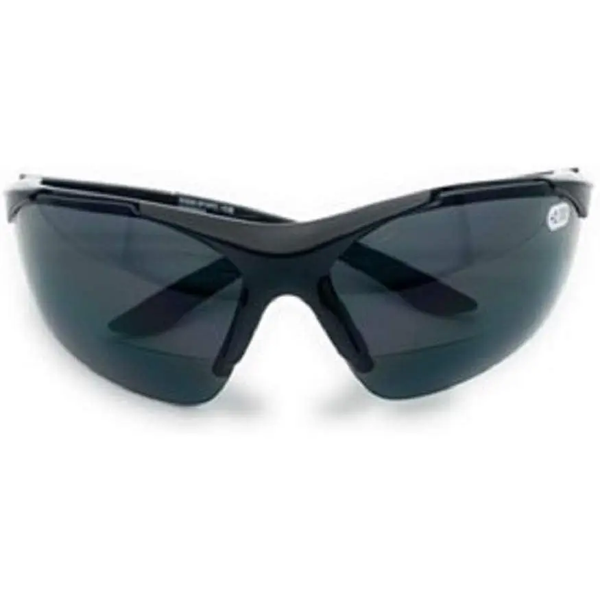 Unisex Wrap-Around Bifocal Sports Outdoor Sunglasses - Half-Rim Sun Readers with Built-In Magnification, Lightweight for Driving, Golf, Fishing, Multi-Sports Use