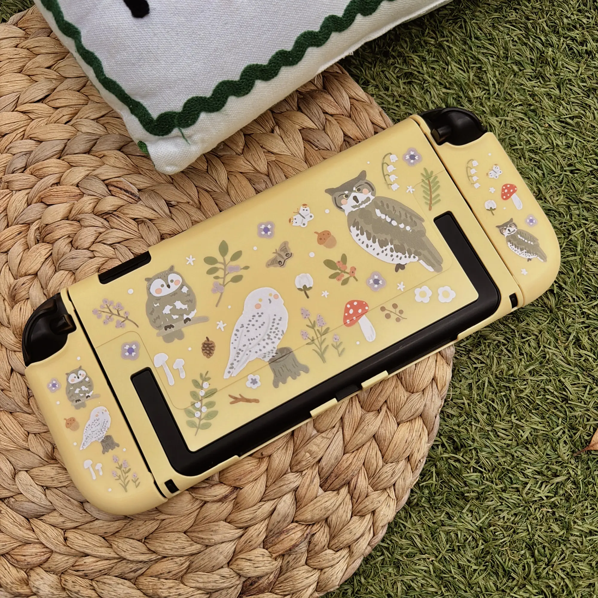 Starry Forest Cozy Owl Cottage Nintendo Switch 2 Case | Hard Shell Cover | Cute Kawaii Switch 2 Accessories