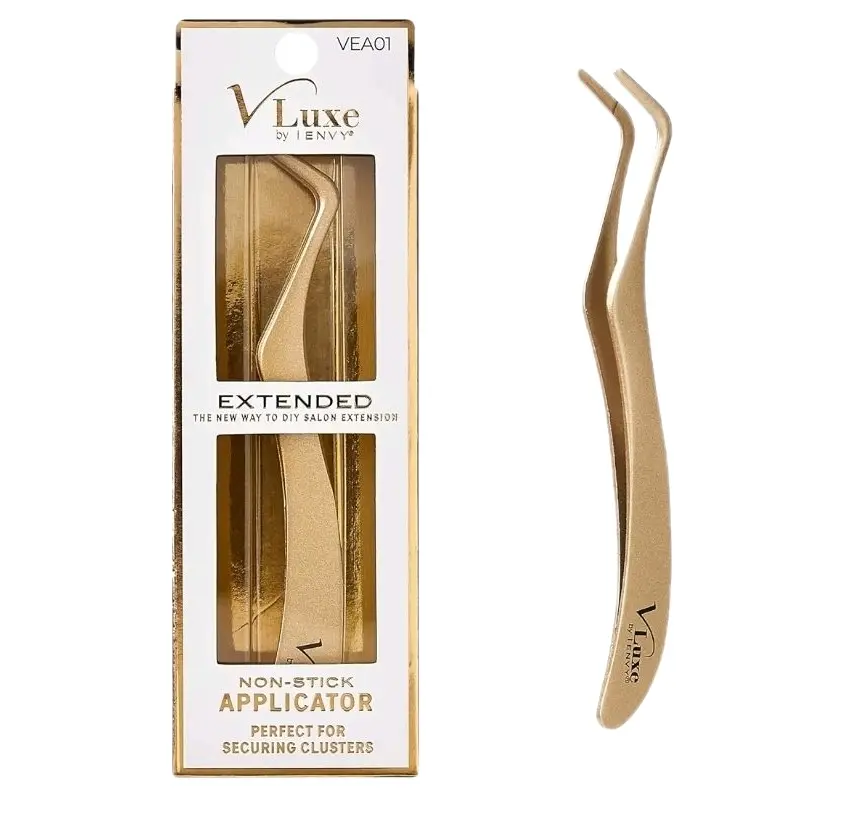 V Luxe by I ENVY VEA01 Extended Collection Non Stick Lash Applicator Mistake Proof Artificial Lash Placement Tool for Securing Clusters