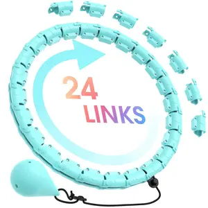 Exercise Circle Plus Size 47 Inch, 24 Detachable Links, Weighted Circle for Women and Beginners