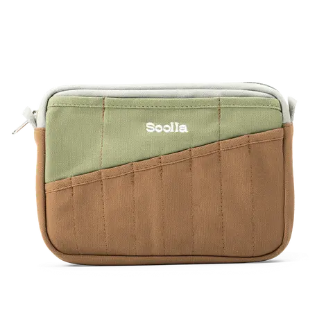 Soolla® Studio Pouch, Good Earth – 20-Pocket A5 Stationery & Art Tool Organizer with YKK Zipper