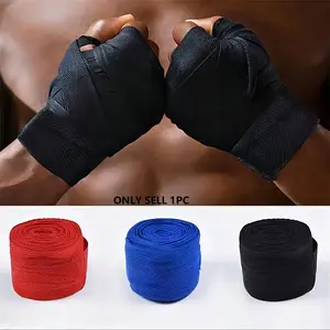 Professional Cotton Boxing Bandages, 2.5m Mma Training Gloves, Sweat-Absorbing Elastic Hand Wraps, Sports Fitness Resistance Bands