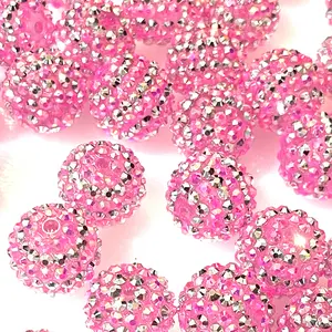 Princess Pink Rhinestone Beads for Women's Jewelry | Pink Beads | Jewelry Beads