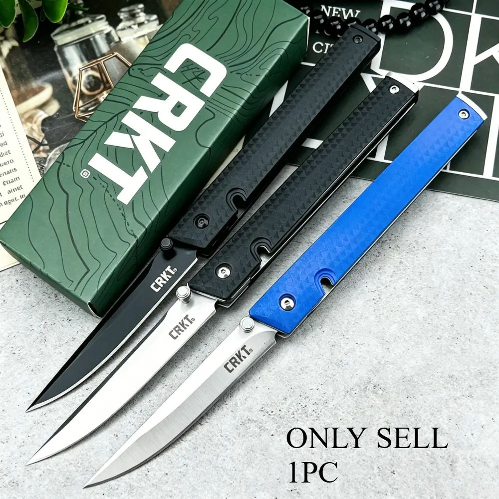 7096 Lightweight Folding Outdoor Knife: 5Cr13Mov Blade, Nylon Fiber Handle, Portable Hiking Cutting Tool, EDC, Camping, Outdoor Camping Knives, Multi-Purpose Pocket Outdoor Survival Jungle Knife, Lightweight Tools, Survival Supplies, Survival Equipment