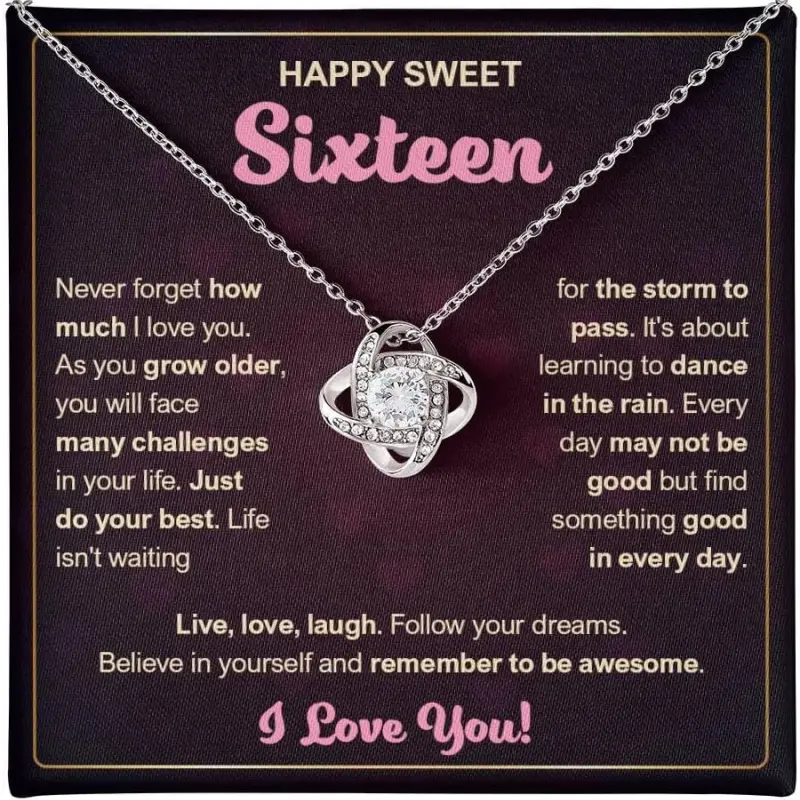 Sweet 16 Gifts for Girls, 16th Birthday Gifts for Girls, 16 Year Old Girl Birthday Gift Ideas, Cool Gifts for 16 Year Old Girls with Message Card and Gift Box