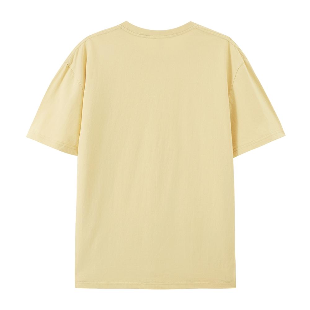 OveHappy Dripping Smiley Print T-Shirt Men Women rsized Casual Streetwear Short Sleeve Tops