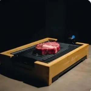 Compact Indoor BBQ Grill, Kitchenware Barbecue Appliance