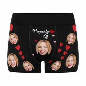 BARLEY ONE Personalised Face Boxer Shorts | Valentines Day I Licked It Custom Underwear Gifts For Him