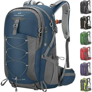 Maelstrom Hiking Backpack,Camping Backpack,40L Waterproof Hiking Daypack with Rain Cover,Lightweight Travel Backpack,Blue bag multifunctional