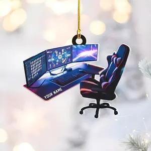 Personalized Gaming PC Ornament: Gamer Christmas Decor