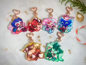 Helluva Boss Acrylic Keychains Blitzo , Stolas , Striker , Chaz , Asmodeus , Fizzarolli
