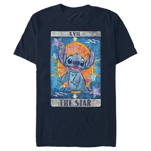 Men's Lilo & Stitch Star Tarot Card T-Shirt