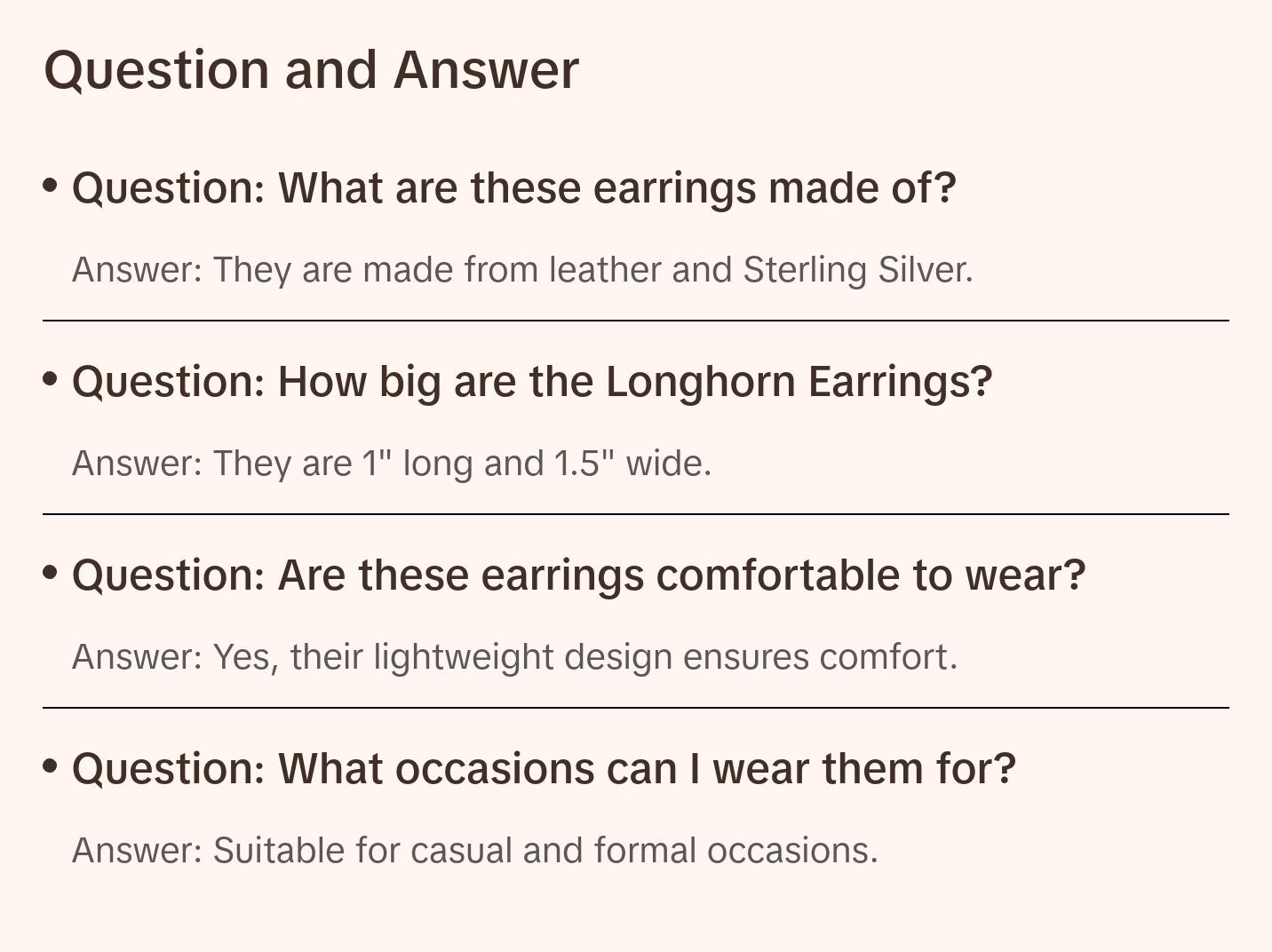 Longhorn Earrings - grab attention everywhere you go