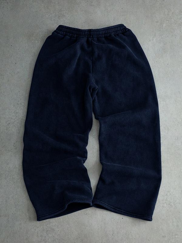 Men's Casual Long Pants, Drawstring Waist Straight Leg, Rose Pattern Print, Comfortable Daily Wear, All Seasons, Sporty & Relaxed Style, Casual Streetwear Trousers