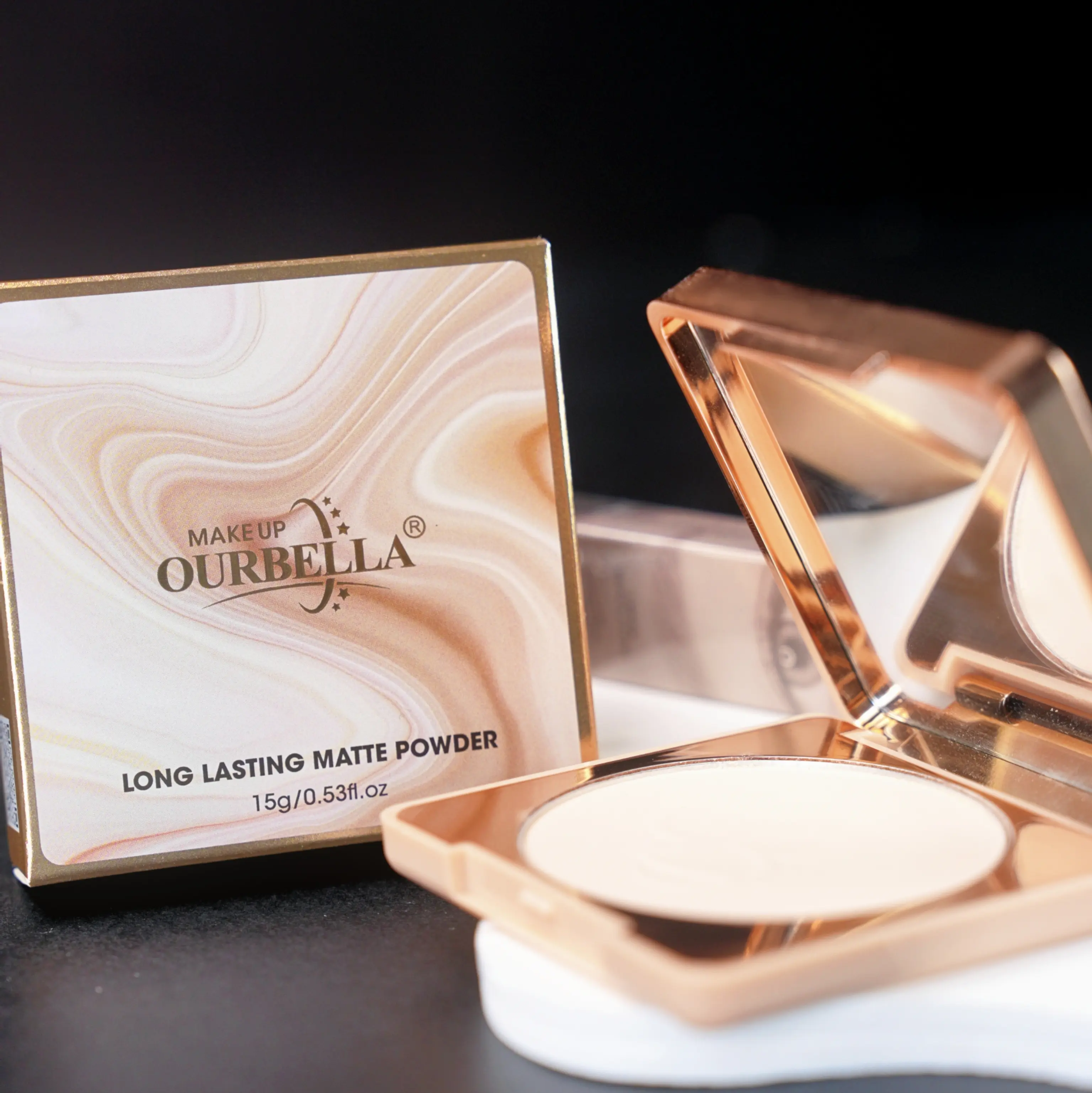 Oil-controlling matte perfecting face powder, matte smooth and flawless setting powder, waterproof and long-lasting, cruelty-free