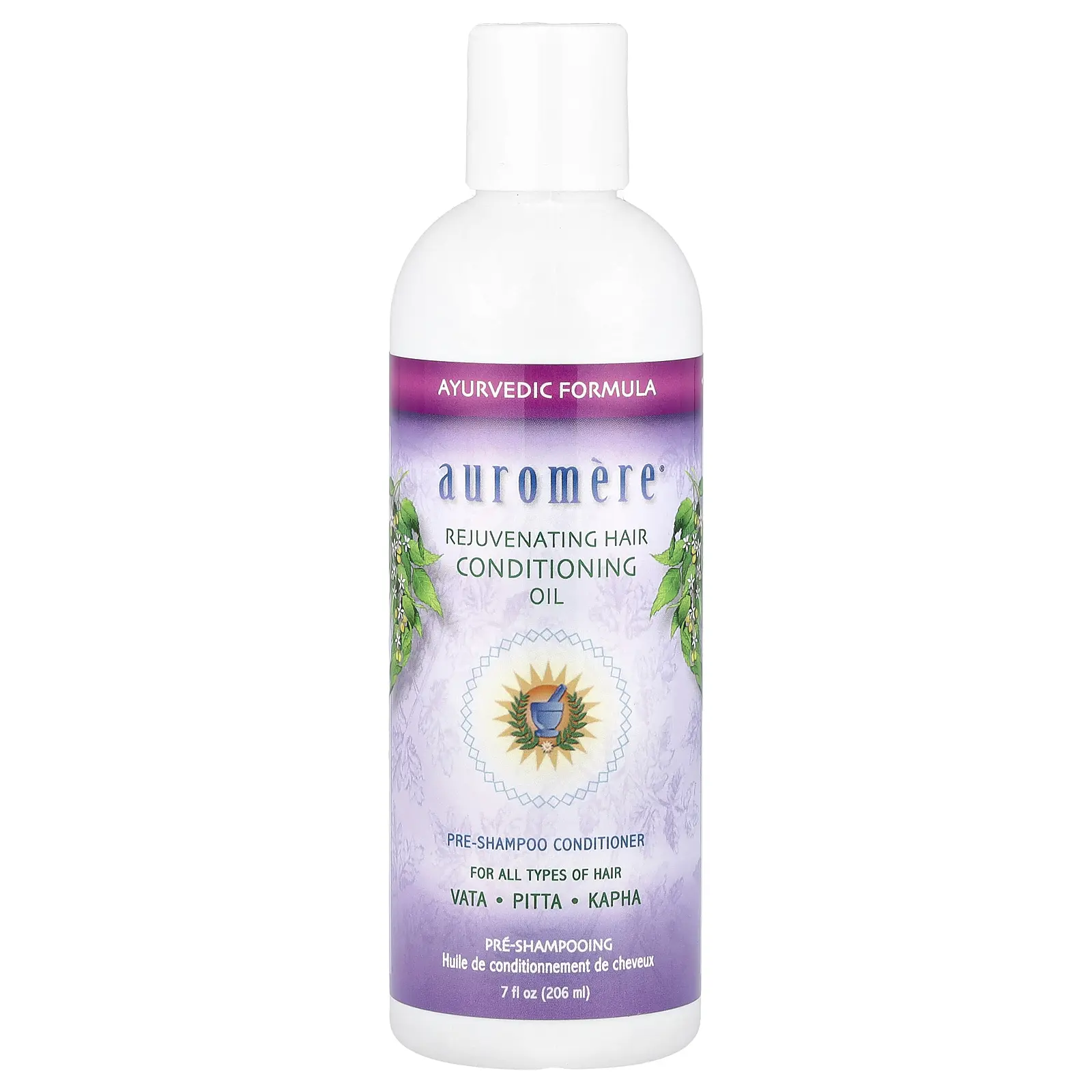 Auromere Rejuvenating Hair Conditioning Oil, For All Types of Hair, 7 fl oz (206 ml)