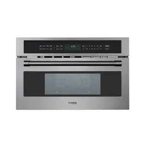 KoolMore Reserve 30 in. Stainless Steel Built-in Convection Microwave Oven with Speed and Sensor Cooking, 1.6 Cu. Ft. in Black (KM-CWO30-BSS)