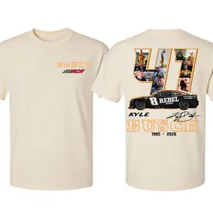 Kyle Busch 41 Tribute Shirt, MASCAR Legend Memorial Tee, RIP Rowdy Shirt, Vintage NASCAR Tribute Top