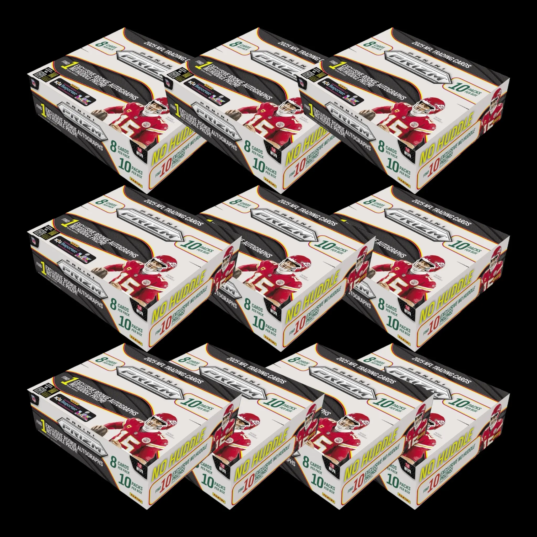 Panini Prizm No Huddle Hobby NFL 10 Box Team Break 2025