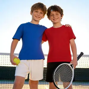 5 Pack Boys Tshirts Short Sleeve Shirts for Boys fine Cotton T-Shirts Kids Girls Tees Clothes Summer Tops 4-12 Years