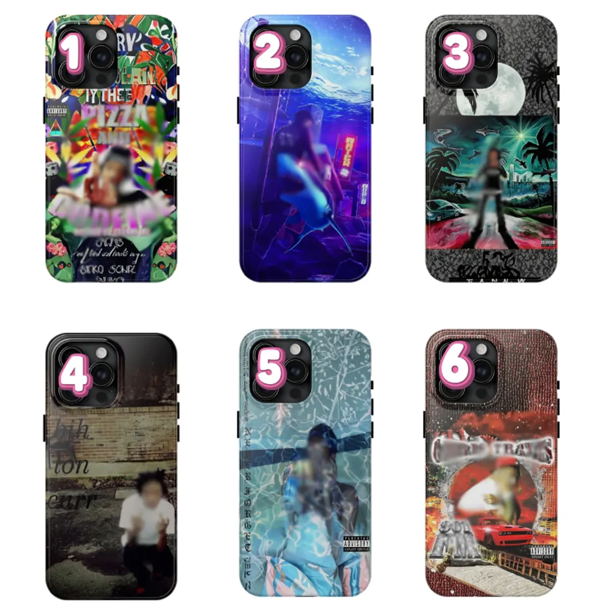 Rapper Aesthetic Phone Case Collection C-Chriis T-Traviis Underground Trap, Album Art, Psychedelic & Street Style Case For Iphone 17, 16, 15, 14, 13, 12, 11 Pro Max Mini, Samsung Galaxy S25 S24 S23 S22 Ultra Plus