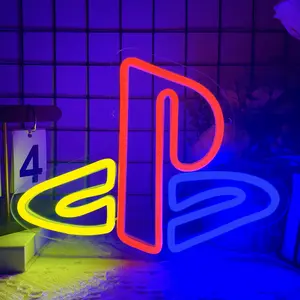 PS Gaming Neon Sign, Led Neon Light, Decorative Neon Light, Neon Light for Bedroom Wall Sign, Man Cave, Gaming Party, Club, USB Powered Gamer Gifts for Teens, Boys