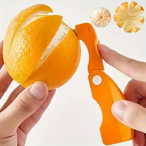 Peeler Plastic Lemon Slicer Grapefruit Cutter Creative Cutting Tool with Foldable Handle Fruit Vegetable Kitchen Gadget