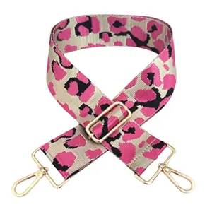 Crossbody Strap - Leopard (Hot Pink & Silver)