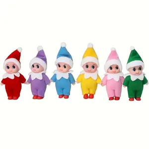 Christmas Fairy Doll Set, Baby Elf PVC Felt Toy, Bookshelf Elf, Kids Halloween Thanksgiving Christmas Gift, 1 Pack