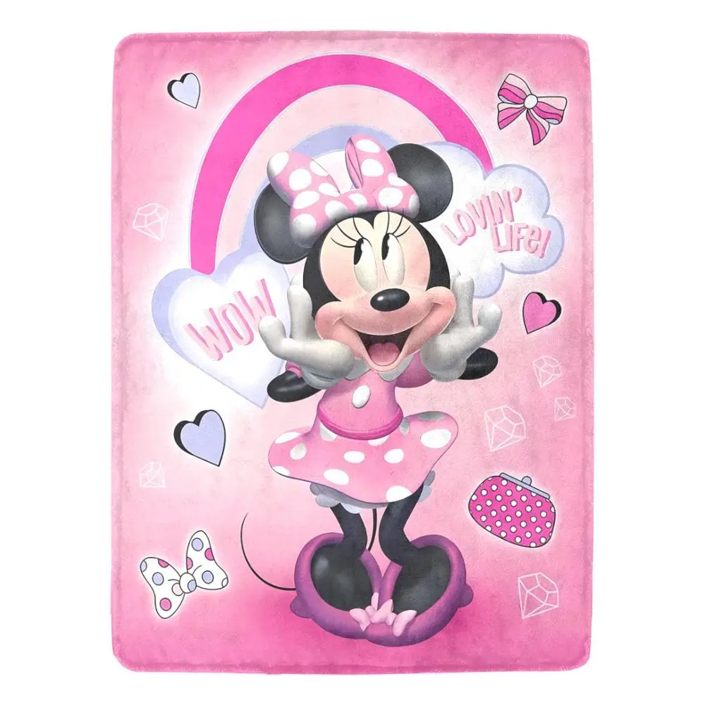 [SummerVibes] DISNEY CLASSIC Mickey Mouse Expressions Throw Blanket - Soft Fleece Bedding