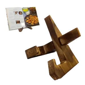 Handmade Wooden Recipe Holder, Perfect Kitchen Decor & Menu Display Risers Stand, Ideal Christmas Gift, Elegant Home Office Accessory