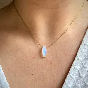 Rainbow Moonstone Crystal Necklace Rainbow Moonstone Crystal Necklace