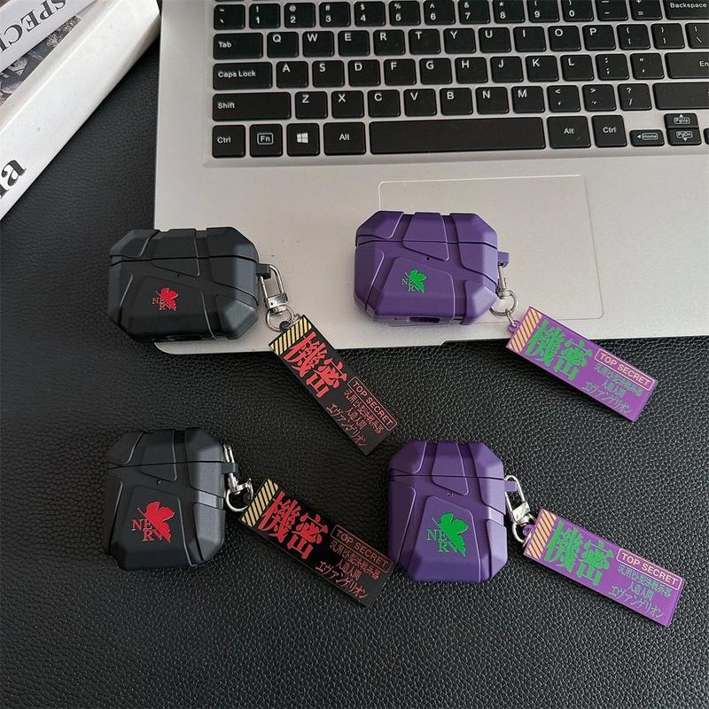 EVANGELION Earphone Case for AirPods 1 2 3 Pro 2 Case Anime Earphone Protective Cover for AirPods 4 Drop-resistant Shell Gifts