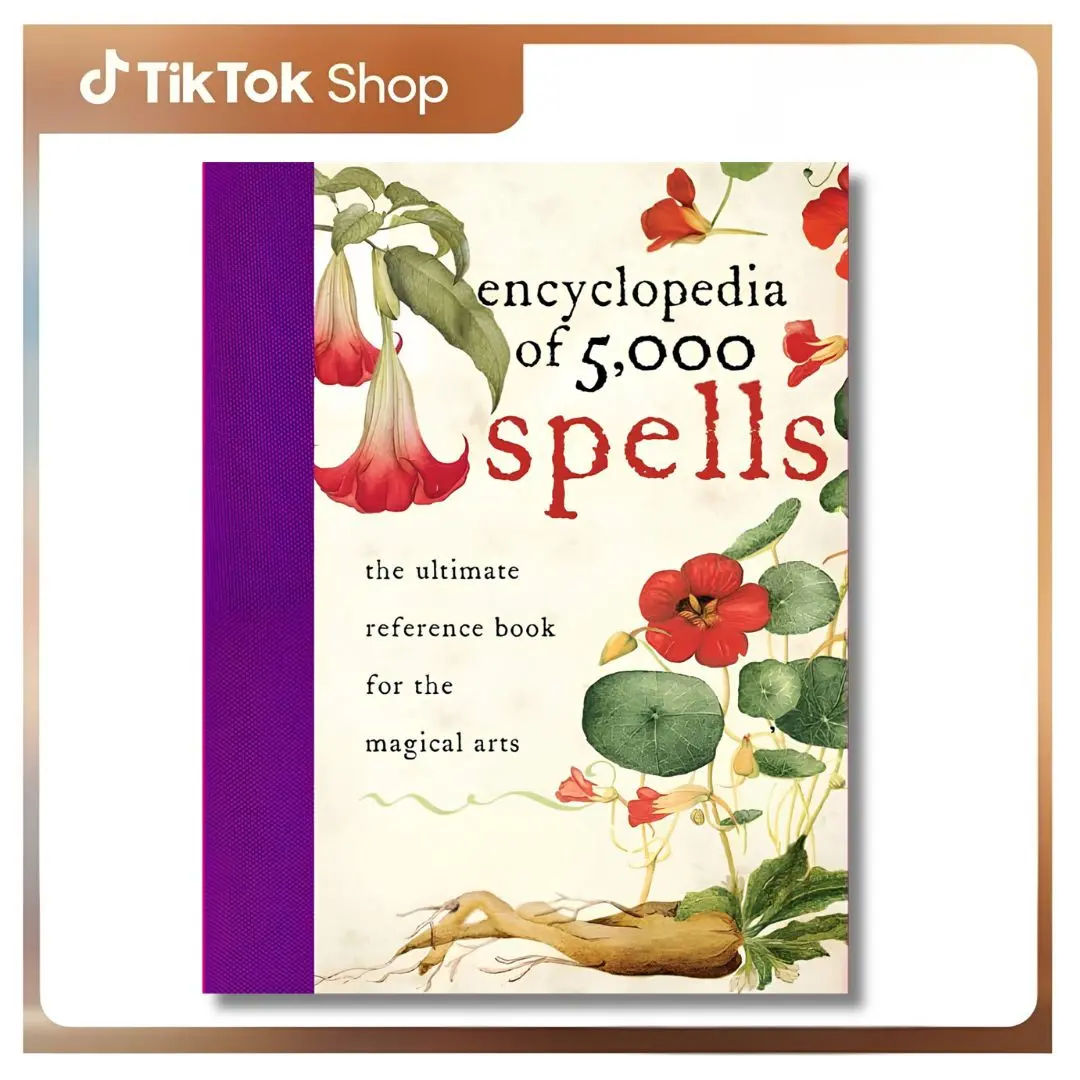 5,000 Spells English Hardcover Encyclopedia by Judika Illes - Comprehensive Magic Reference Book for Beginners, Covering 5,000 Years of Magical History, Folklore, Myth & Practical Magic for Daily Life